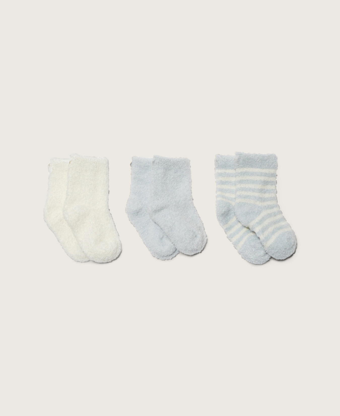 Infant Sock 3 pack-Pack-Barefoot Dreams Baby-B47542BOS