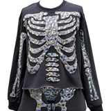 Iridescent Jeweled Skeleton Sweatshirt_Queen of Sparkles_HOLID26N482-CHL