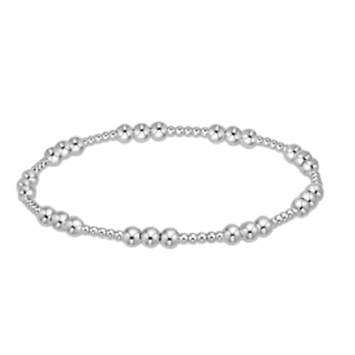 Classic Joy 4MM  Bead Bracelet Sterling