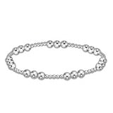 Classic Joy Pattern 5MM  Bead Bracelet Sterling