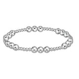 Classic Joy Pattern 6MM  Bead Bracelet Sterling