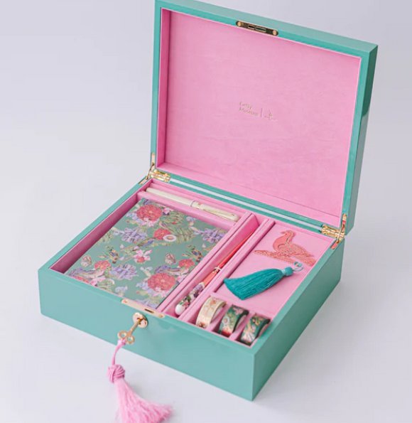 Bird Menagiere Illumination Lacquer Keepsake Stationery Set