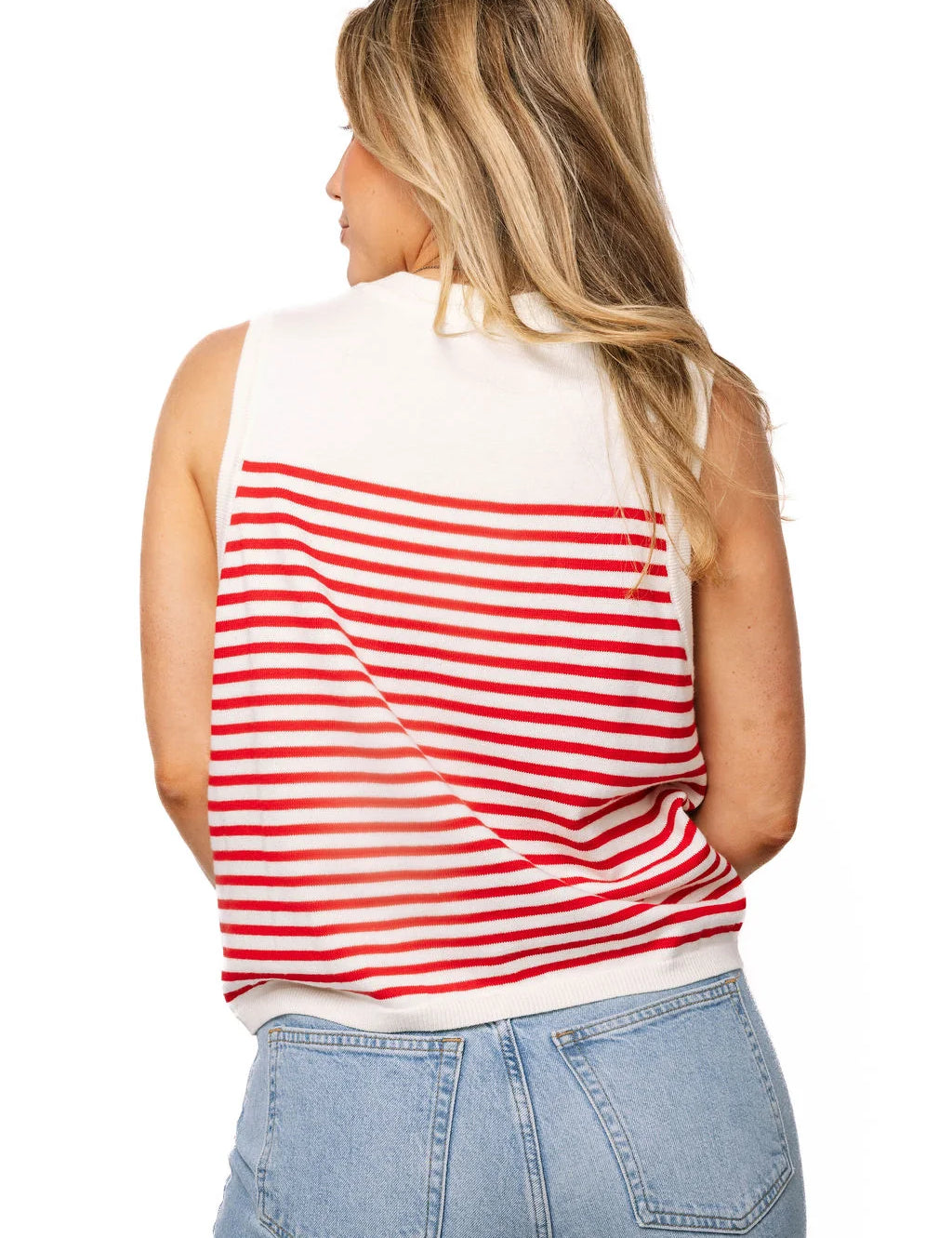 Licensed UGA Mascot Striped Knit Tank