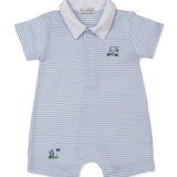 Golf Championship Blue Stripe Playsuit