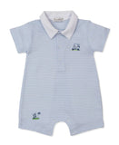 Golf Championship Blue Stripe Playsuit
