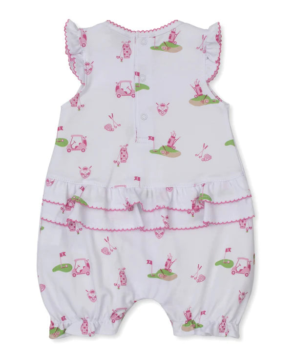 Golf Championship Pink Short Playsuit
