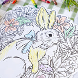 Die-cut Coloring Bunny Wreath Placemat