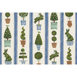Spring Topiary placemats | Pad of 18 Sheets