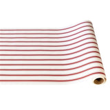 Red Linen Stripe Runner | 20" x 25'