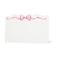 Pink Bow Place Cards