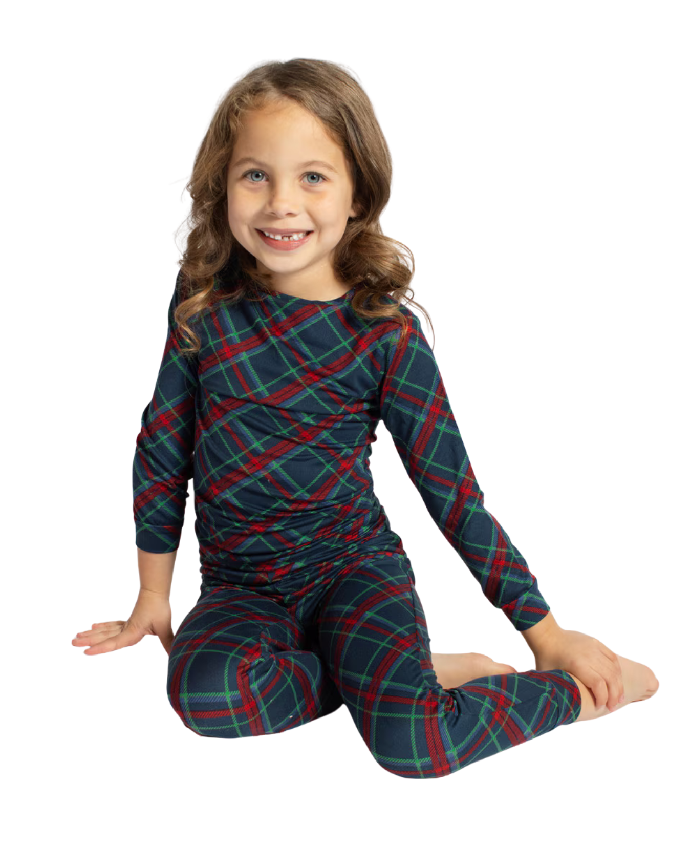 Kid's Layton Plaid Long Sleeve Pajamas Set of 2_The Royal Standard_273260882