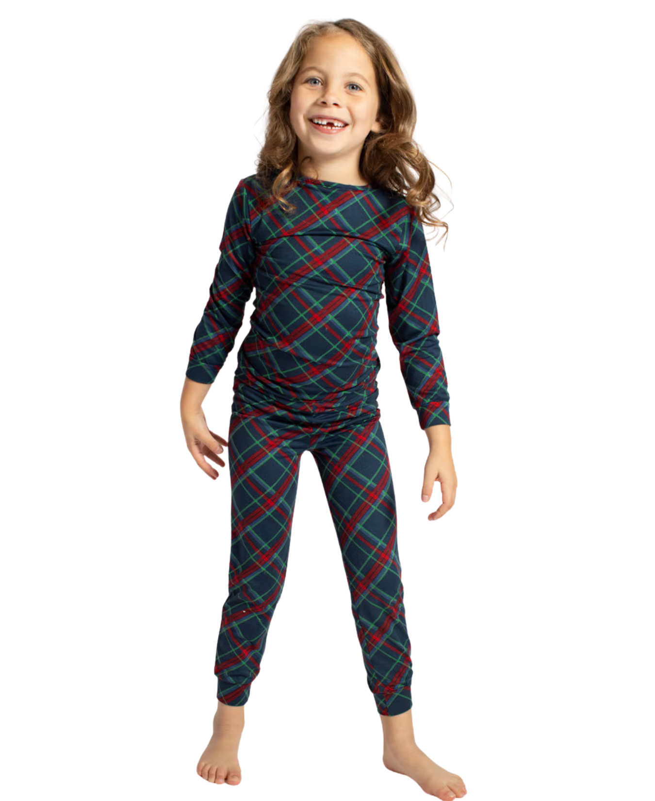 Kid's Layton Plaid Long Sleeve Pajamas Set of 2_The Royal Standard_273260882