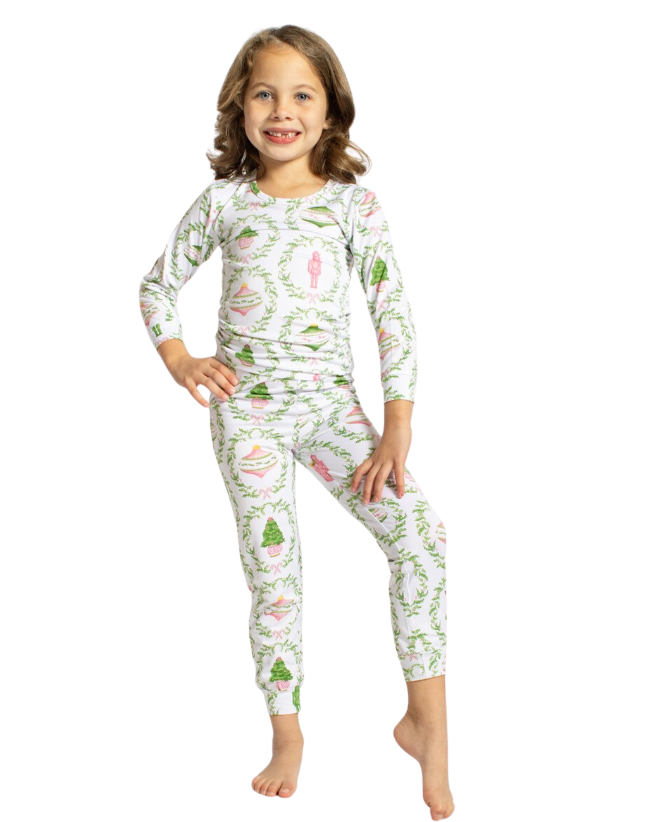 Kid's Nutcracker Trellis Long Sleeve Pajamas_The Royal Standard_273260961