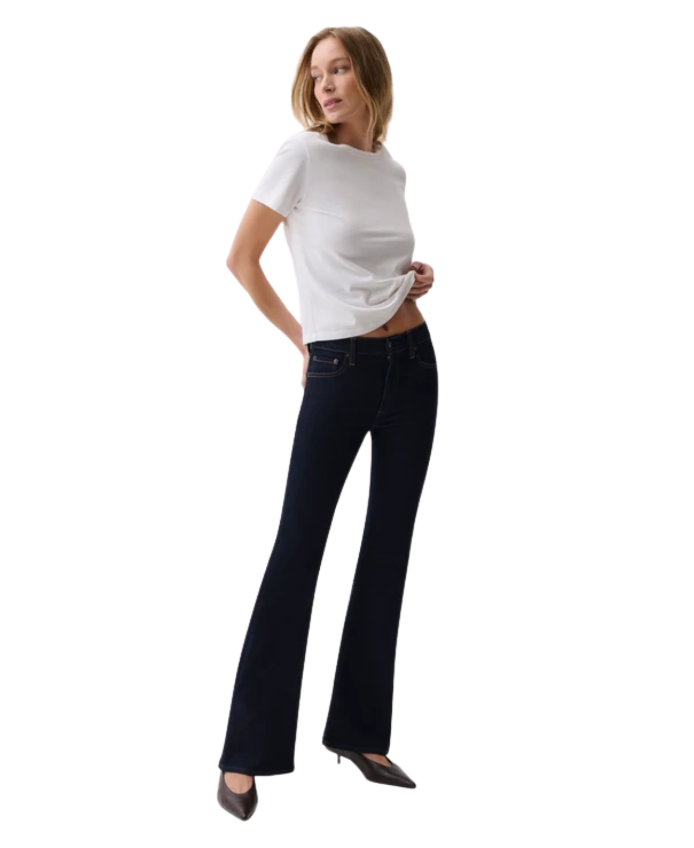Kinsley Mid Rise Ultra Flare Denim-Pistola-_P00016107-DN_2