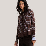 Knit Cardigan-Chocolate-Zaket&Plover-ZP8541U