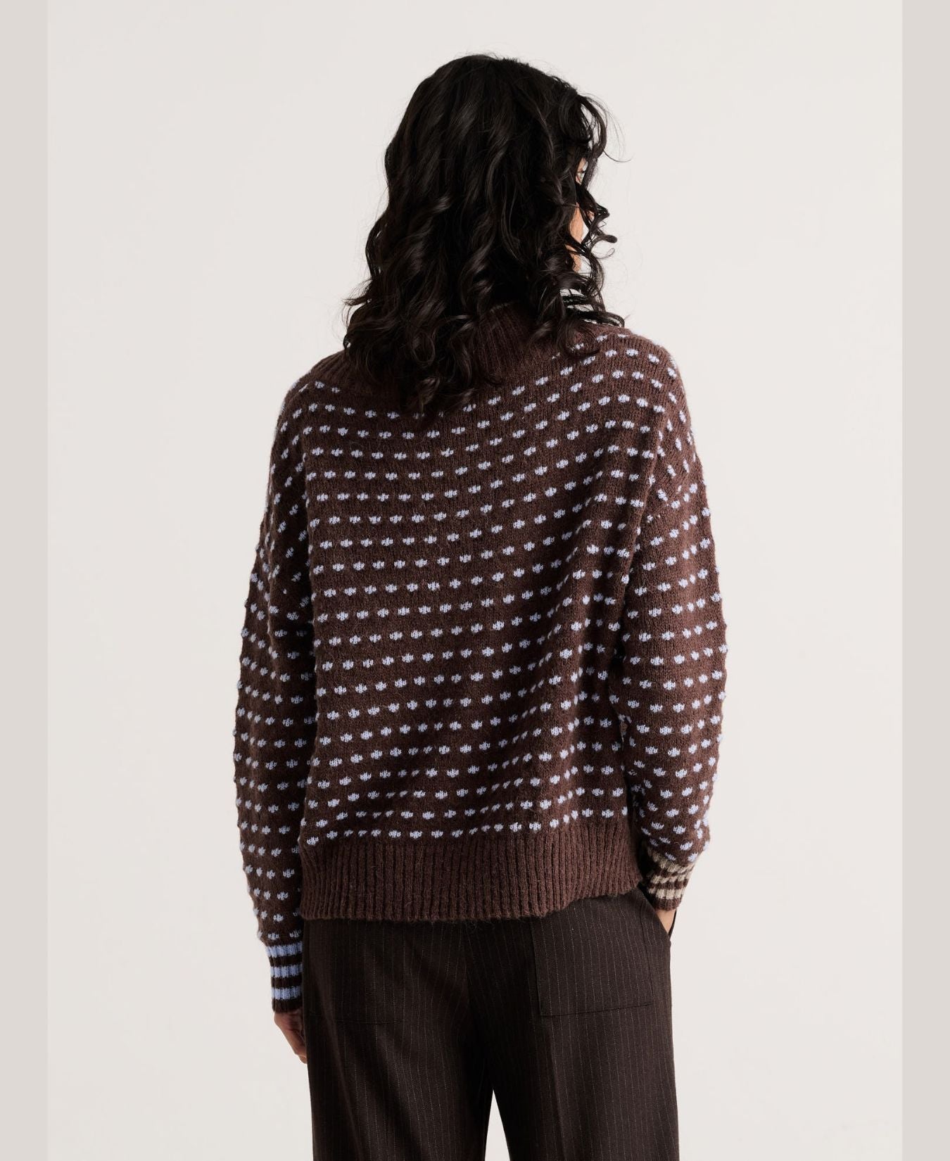 Knit Cardigan-Chocolate-Zaket&Plover-ZP8541U