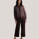 Knit Cardigan-Chocolate-Zaket&Plover-ZP8541U