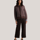 Knit Cardigan-Chocolate-Zaket&Plover-ZP8541U