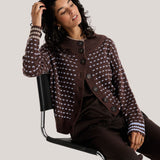 Knit Cardigan-Chocolate-Zaket&Plover-ZP8541U