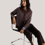 Knit Cardigan-Chocolate-Zaket&Plover-ZP8541U