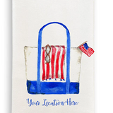 Beach Bag Lake Oconee Dish Towel
