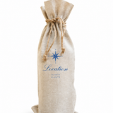 Lake Oconee Compass Rose Coordinate Wine Bag-French Graffiti-WB732LOC
