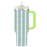 Frond French Blue 40 oz. Travel Tumbler