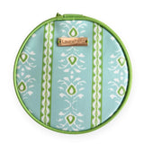 Rosemary Stripe Round Jewelry Case