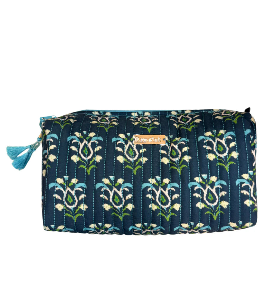 Signature Cosmetic Bag | Rosemary Indigo