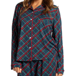 Layton Plaid Long Sleeve Button Up Sleep Shirt_The Royal Standard_273260891