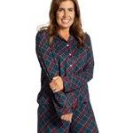 Layton Plaid Long Sleeve Button Up Sleep Shirt_The Royal Standard_273260891