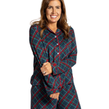 Layton Plaid Long Sleeve Button Up Sleep Shirt_The Royal Standard_273260891