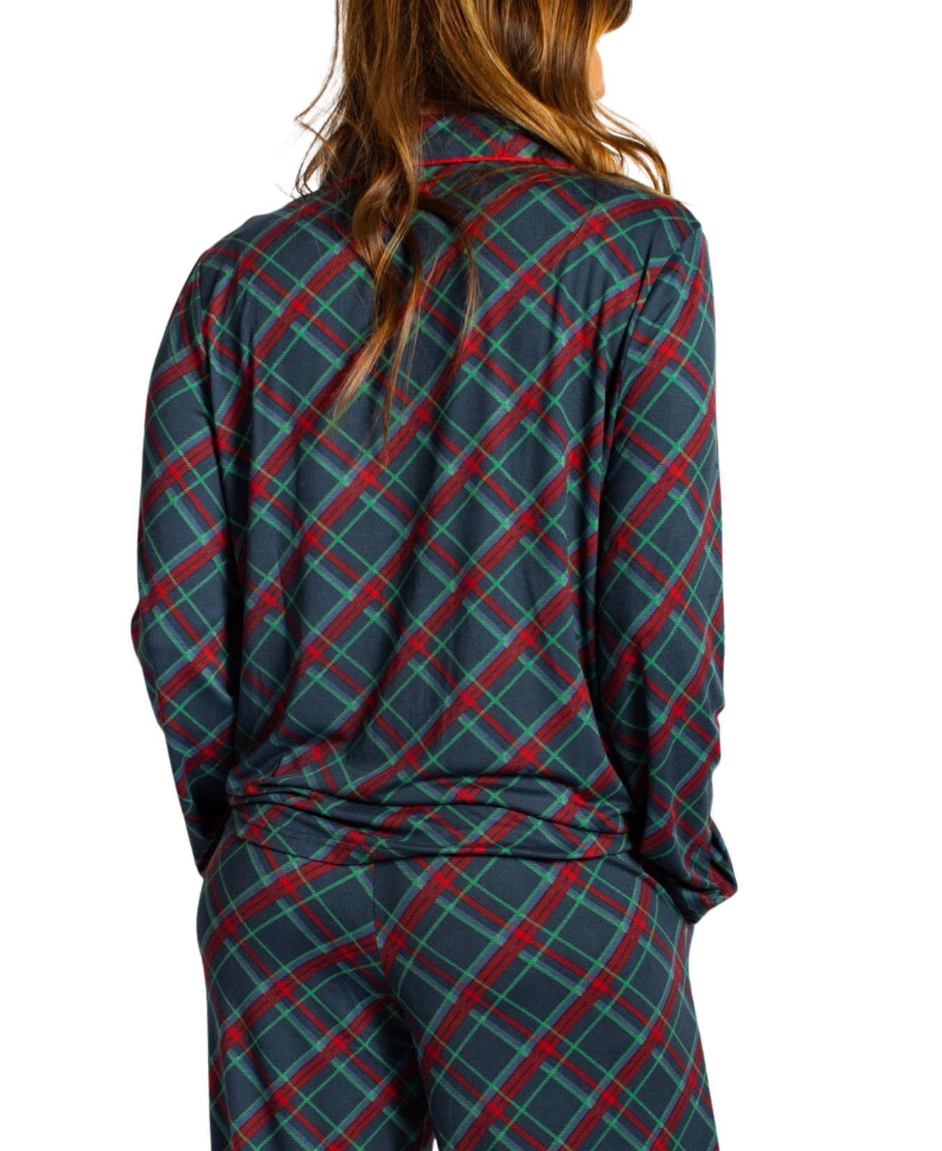 Layton Plaid Long Sleeve Button Up Sleep Shirt_The Royal Standard_273260891