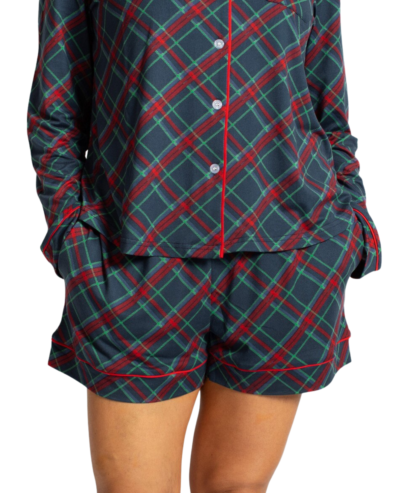 Layton Plaid Sleep Shorts_The Royal Standard_273260897