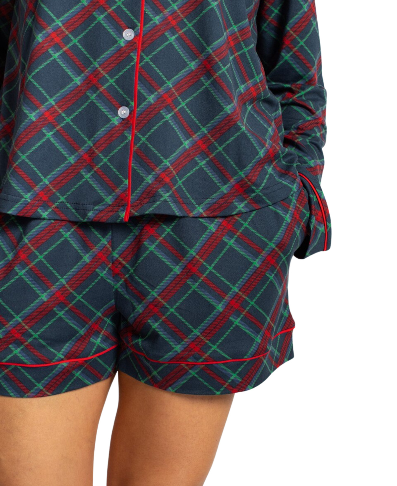 Layton Plaid Sleep Shorts_The Royal Standard_273260897