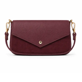 Leather Handle & Suede Crossbody Bag-German Fuentes-GF0913-D34-BUR