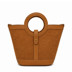 a brown bag with a handle