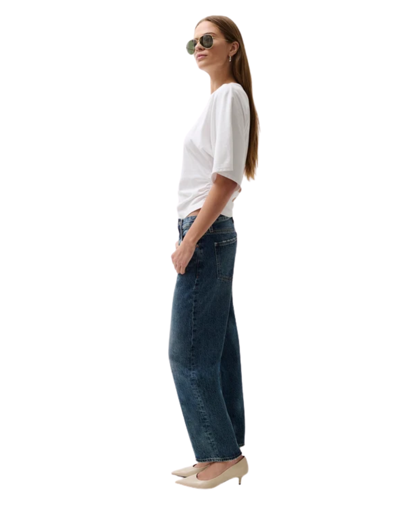 Lexi Mid Rise Bowed Straight Denim-Pistola-P00016200-RL