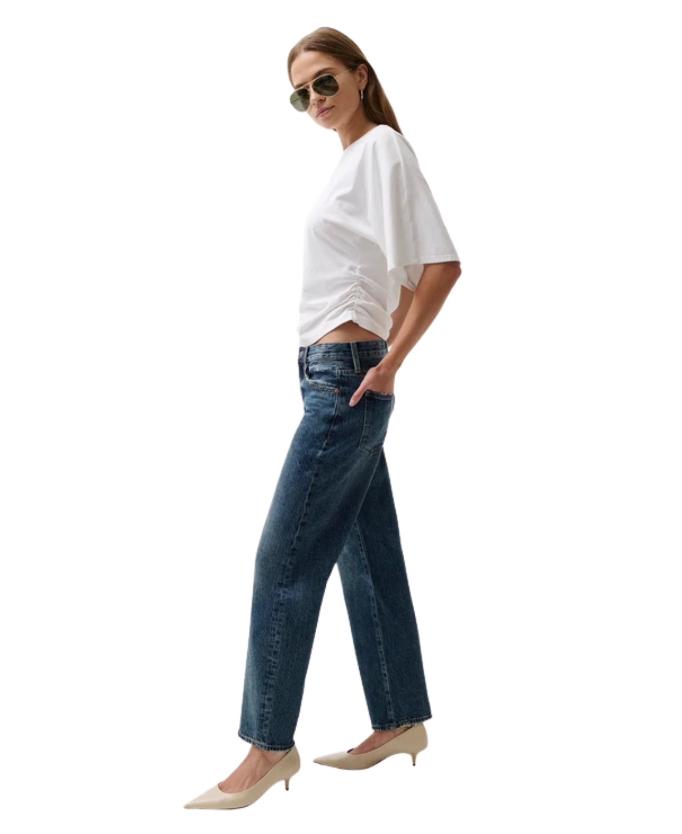 Lexi Mid Rise Bowed Straight Denim-Pistola-P00016200-RL