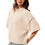 Lofty Elbow Sleeve Crew Neck Sweater_Tribal_6278O-5774-HCM