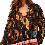 Long Sleeve Blouse with Ruffle Collar - Tribal - 3290O-8532
