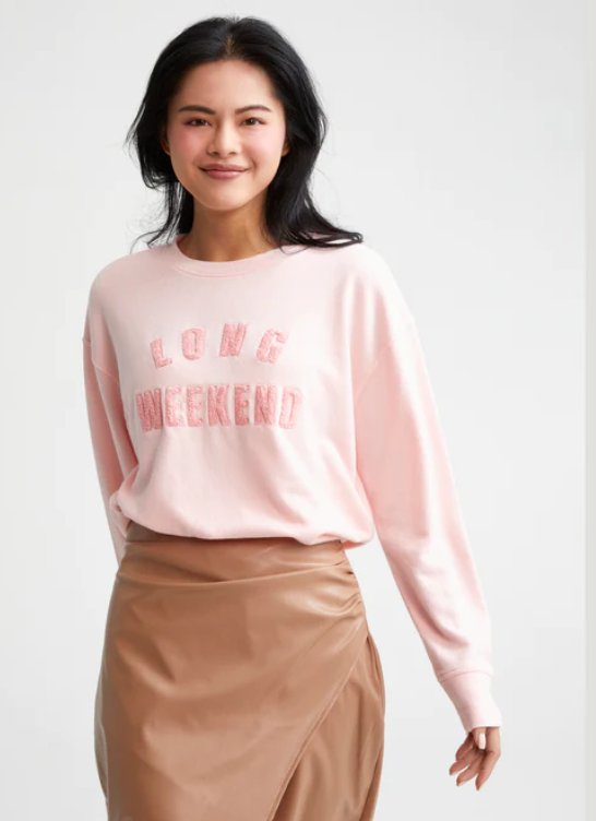 Long Weekend Sweatshirt Rose