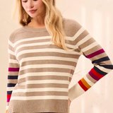 Long Sleeve Crew Neck Sweater_Tribal_3132O-8477