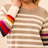Long Sleeve Crew Neck Sweater_Tribal_3132O-8477