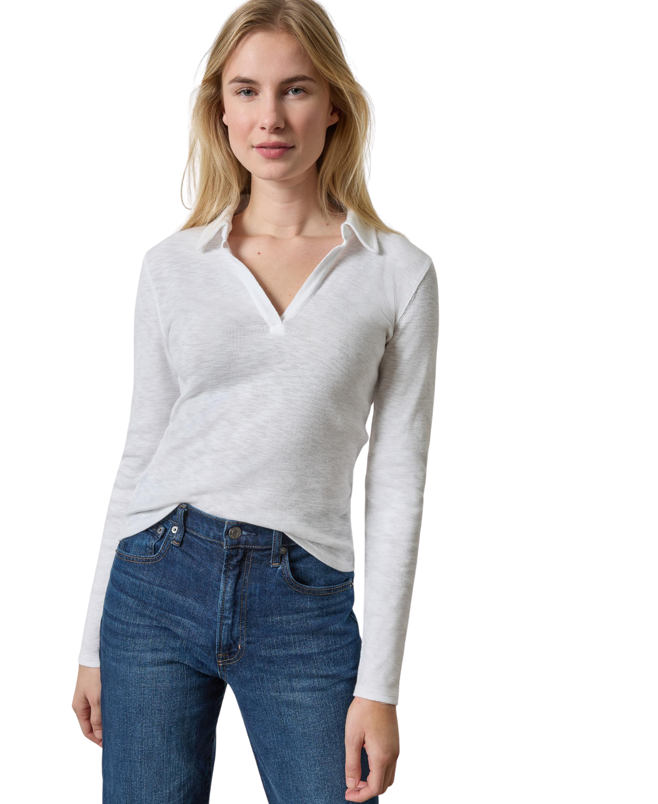 Long Sleeve Polo Neck Top_Lila P_PA3529