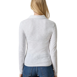 Long Sleeve Polo Neck Top_Lila P_PA3529