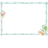 Mahjong Correspondence Cards_Caspari_96605CCU12