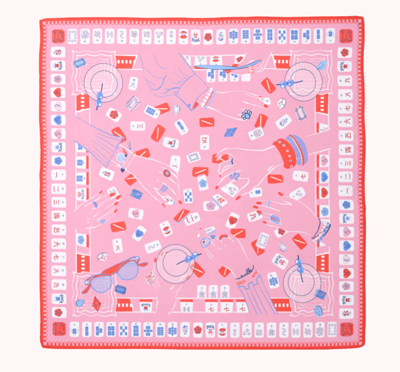 Mahjong Silk Scarf-Swells