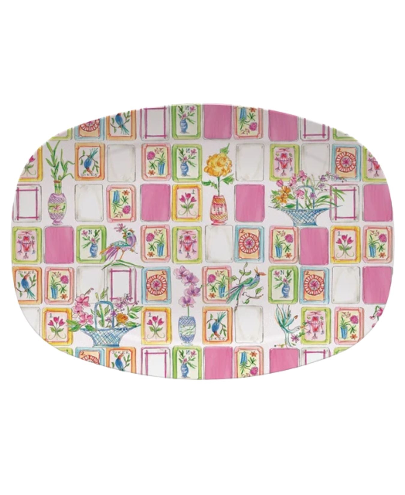 Mahjong Tile Platter-Mariposa-TT1113