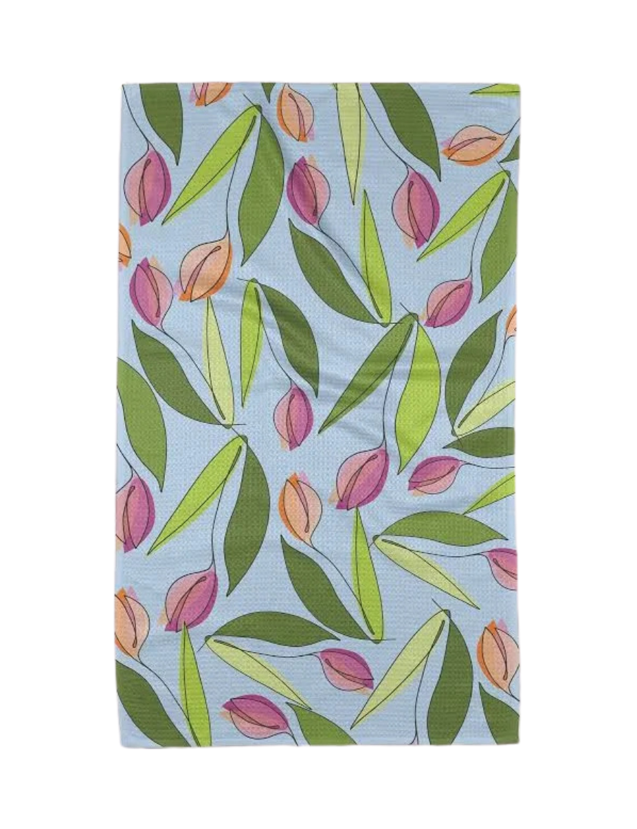May Flowers Tea Towel